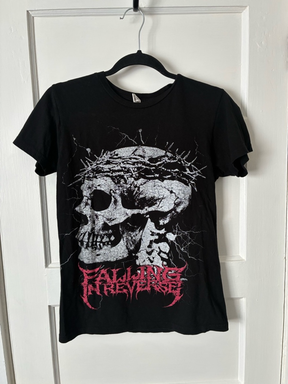 Falling In Reverse - Crown of Thorns Skull T-Shirt - Size: Small